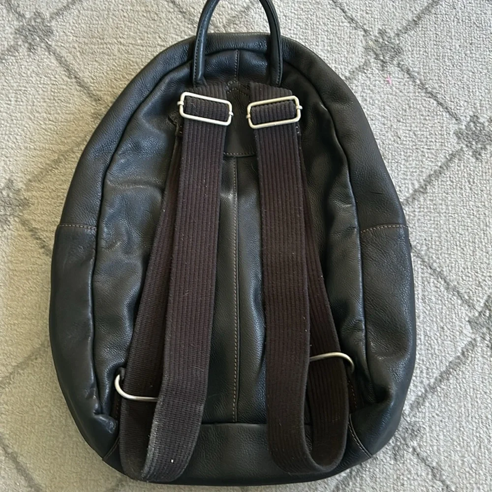 Vintage Black Leather Backpack With Harley Davidson FATBOY Embroidered P…